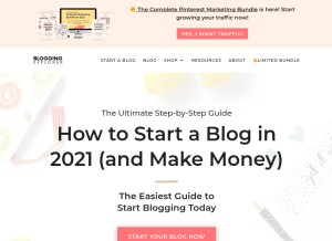 How bloggingexplorer.com looks like on a tablet such as an iPad.
