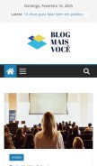 How blogmaisvoce.com looks like on a mobile device such as an iPhone.