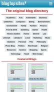 How blogtopsites.com looks like on a mobile device such as an iPhone.