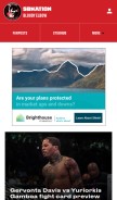 How bloodyelbow.com looks like on a mobile device such as an iPhone.