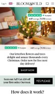 How bloomandwild.com looks like on a mobile device such as an iPhone.