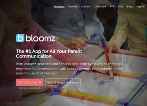 How bloomz.net looks like on a tablet such as an iPad.
