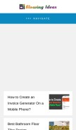 How blowingideas.com looks like on a mobile device such as an iPhone.