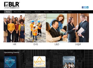 How blr.com looks like on a tablet such as an iPad.