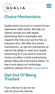 How bluecava.com looks like on a mobile device such as an iPhone.