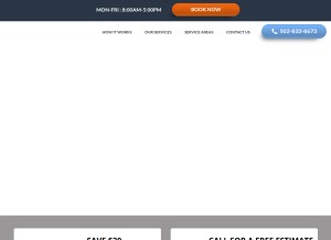 How bluegrassjunk.com looks like on a tablet such as an iPad.