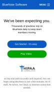 How bluenotesoftware.com looks like on a mobile device such as an iPhone.