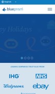 How blueprism.com looks like on a mobile device such as an iPhone.