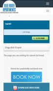How blueriverapartments.com.au looks like on a mobile device such as an iPhone.