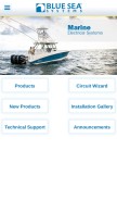 How bluesea.com looks like on a mobile device such as an iPhone.