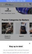 How blueskynailsupply.com looks like on a mobile device such as an iPhone.