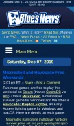 How bluesnews.com looks like on a mobile device such as an iPhone.