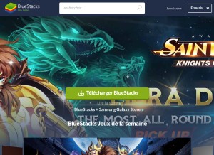 How bluestacks.com looks like on a tablet such as an iPad.