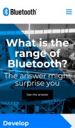 How bluetooth.com looks like on a mobile device such as an iPhone.