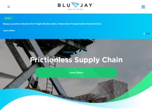 How blujaysolutions.com looks like on a tablet such as an iPad.