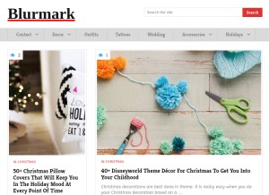 How blurmark.com looks like on a tablet such as an iPad.