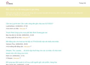 How bmt1.net looks like on a tablet such as an iPad.