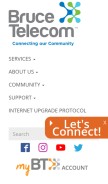 How bmts.com looks like on a mobile device such as an iPhone.