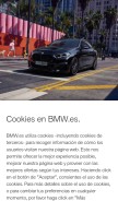 How bmw.es looks like on a mobile device such as an iPhone.