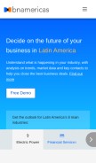 How bnamericas.com looks like on a mobile device such as an iPhone.