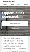 How bnef.com looks like on a mobile device such as an iPhone.