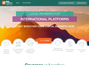 How boacompra.com looks like on a tablet such as an iPad.