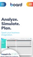 How board.com looks like on a mobile device such as an iPhone.