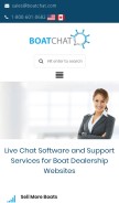 How boatchat.com looks like on a mobile device such as an iPhone.
