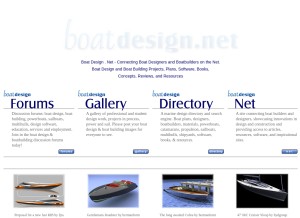 How boatdesign.net looks like on a tablet such as an iPad.