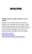 How boatingmag.com looks like on a mobile device such as an iPhone.