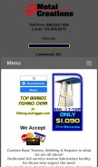 How boattowers.com looks like on a mobile device such as an iPhone.