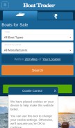 How boattrader.com looks like on a mobile device such as an iPhone.
