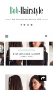 How bob-hairstyle.com looks like on a mobile device such as an iPhone.