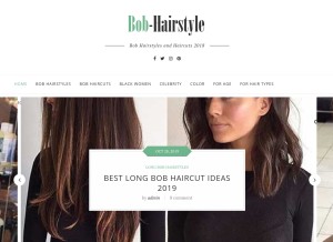 How bob-hairstyle.com looks like on a tablet such as an iPad.