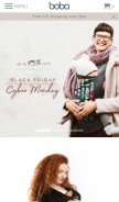 How boba.com looks like on a mobile device such as an iPhone.