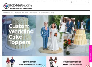 How bobblegr.am looks like on a tablet such as an iPad.