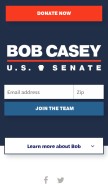 How bobcasey.com looks like on a mobile device such as an iPhone.