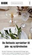How bobedre.dk looks like on a mobile device such as an iPhone.
