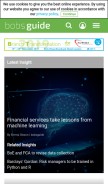 How bobsguide.com looks like on a mobile device such as an iPhone.