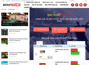 How bocphotnhacai.com looks like on a tablet such as an iPad.