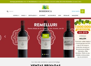 How bodeboca.com looks like on a tablet such as an iPad.