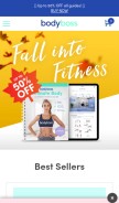 How bodyboss.com looks like on a mobile device such as an iPhone.