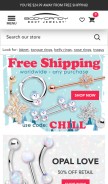 How bodycandy.com looks like on a mobile device such as an iPhone.