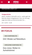 How boerse-online.de looks like on a mobile device such as an iPhone.