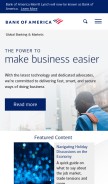 How bofaml.com looks like on a mobile device such as an iPhone.