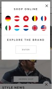 How bogner.com looks like on a mobile device such as an iPhone.