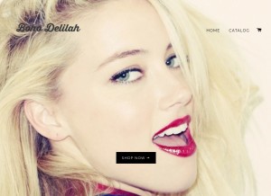 How bohodelilah.com looks like on a tablet such as an iPad.