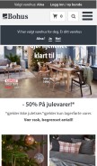 How bohus.no looks like on a mobile device such as an iPhone.