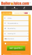 How boilerjuice.com looks like on a mobile device such as an iPhone.