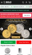 How boldpreciousmetals.com looks like on a mobile device such as an iPhone.
